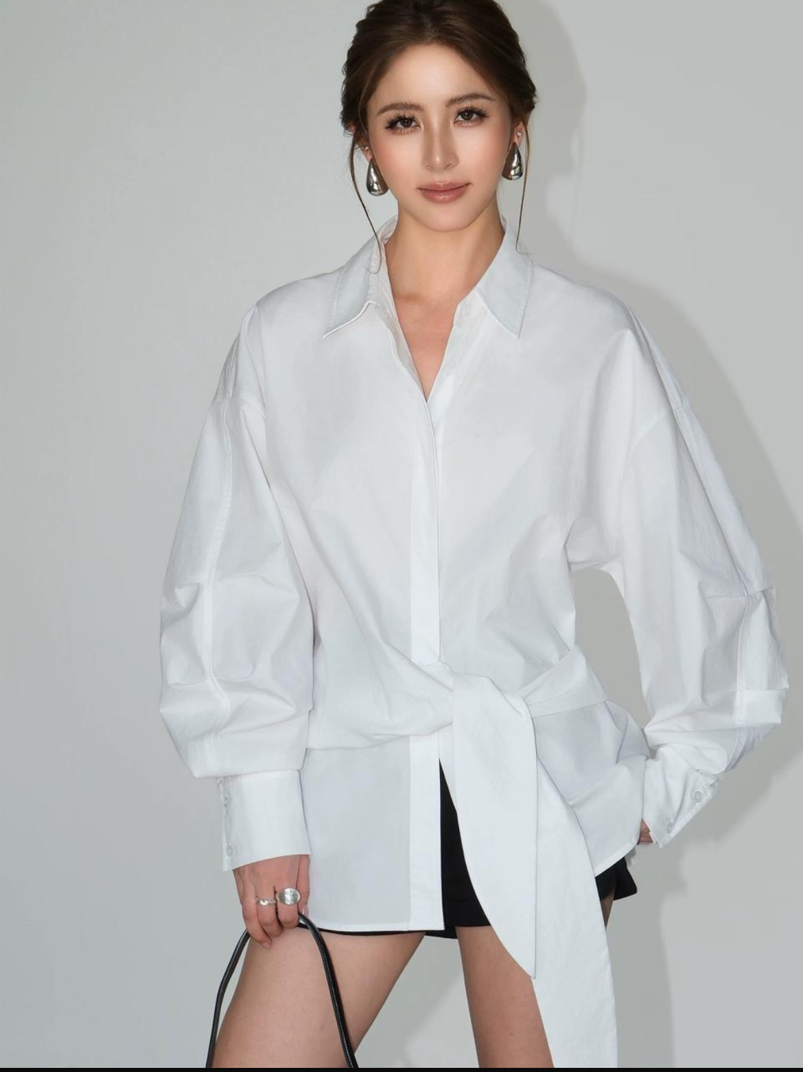 Shirt ribbon white