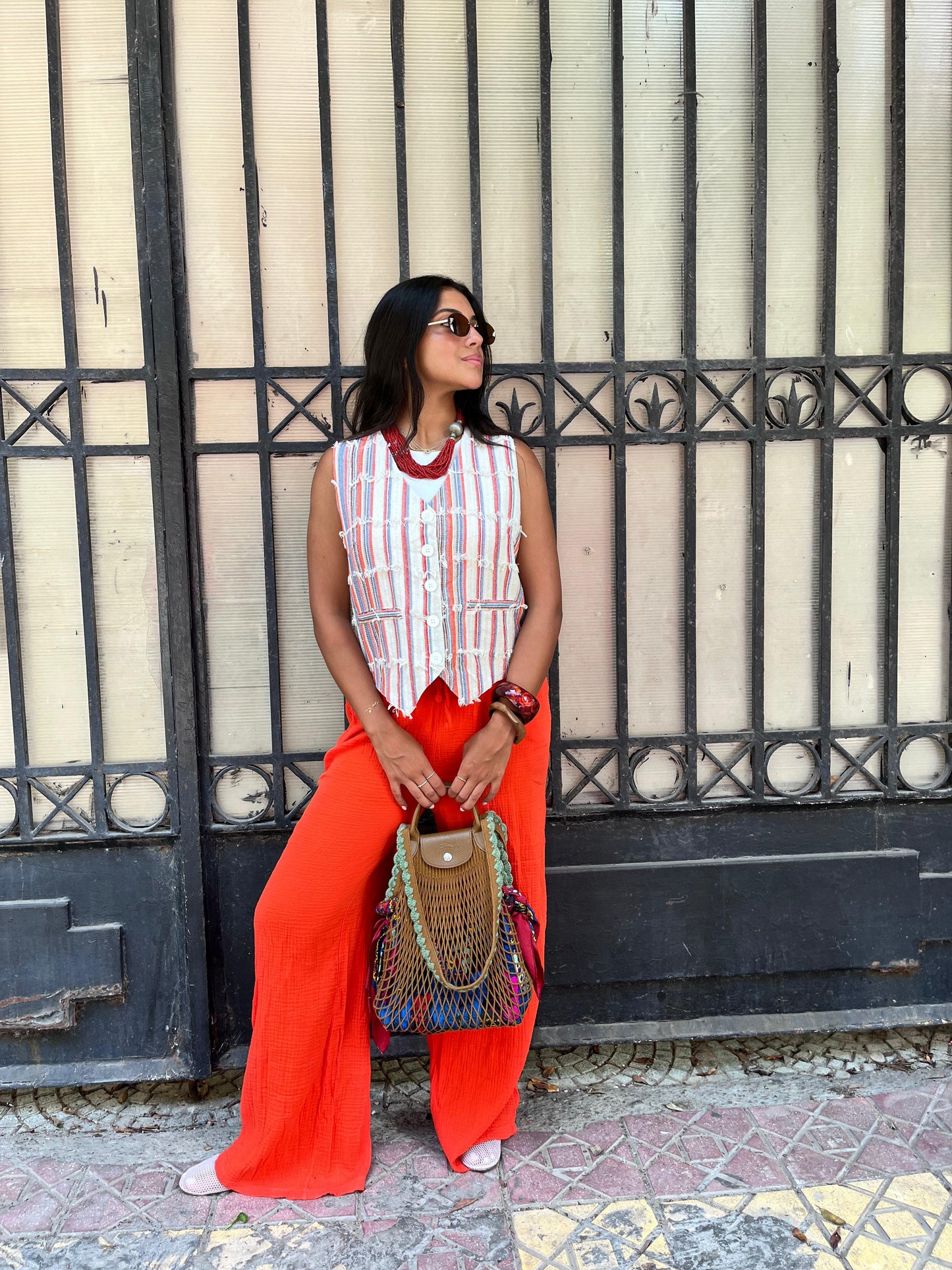 Vest Orlin Stripe Fringes