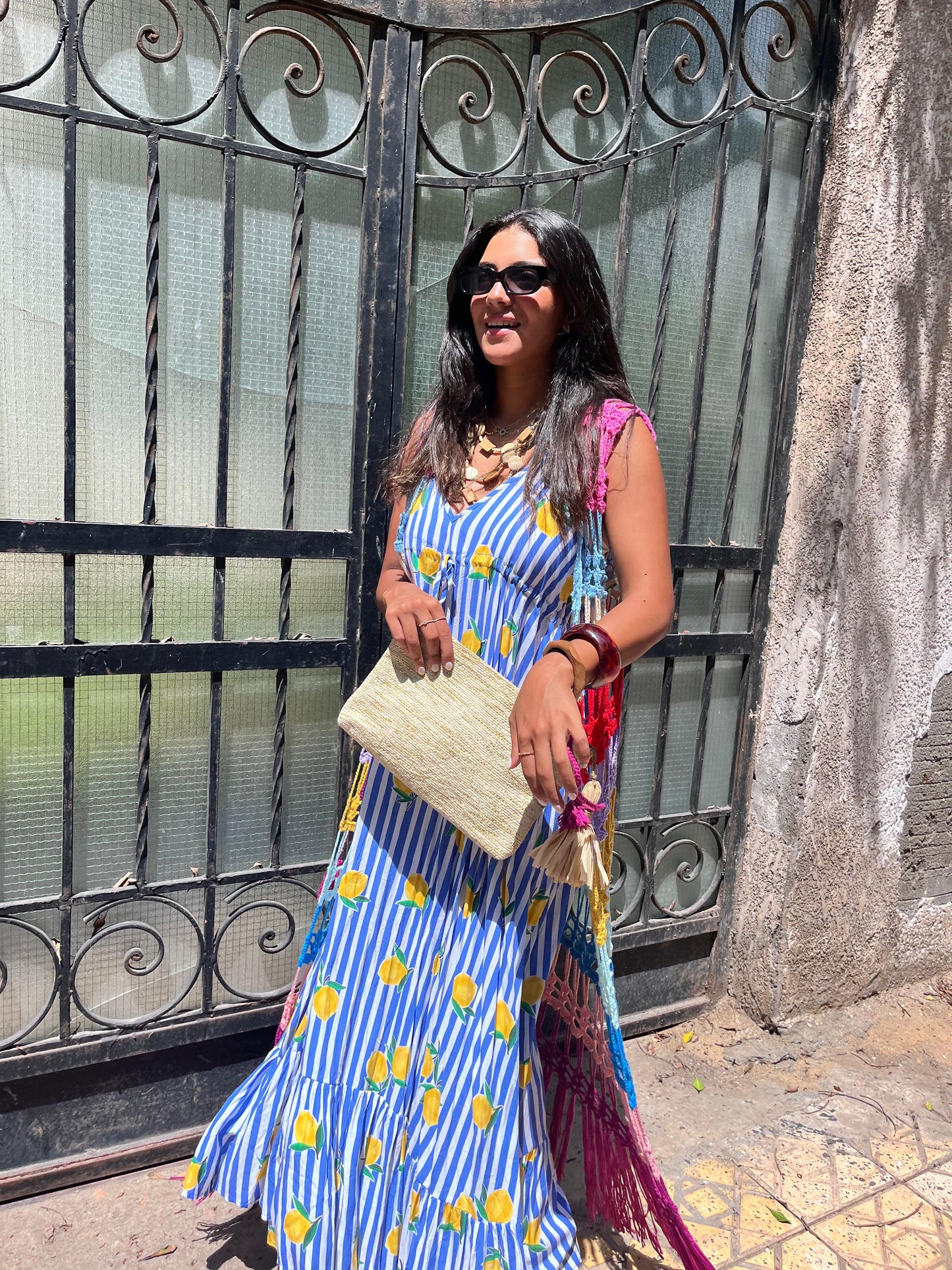 Dress Stripe Blue Lemon