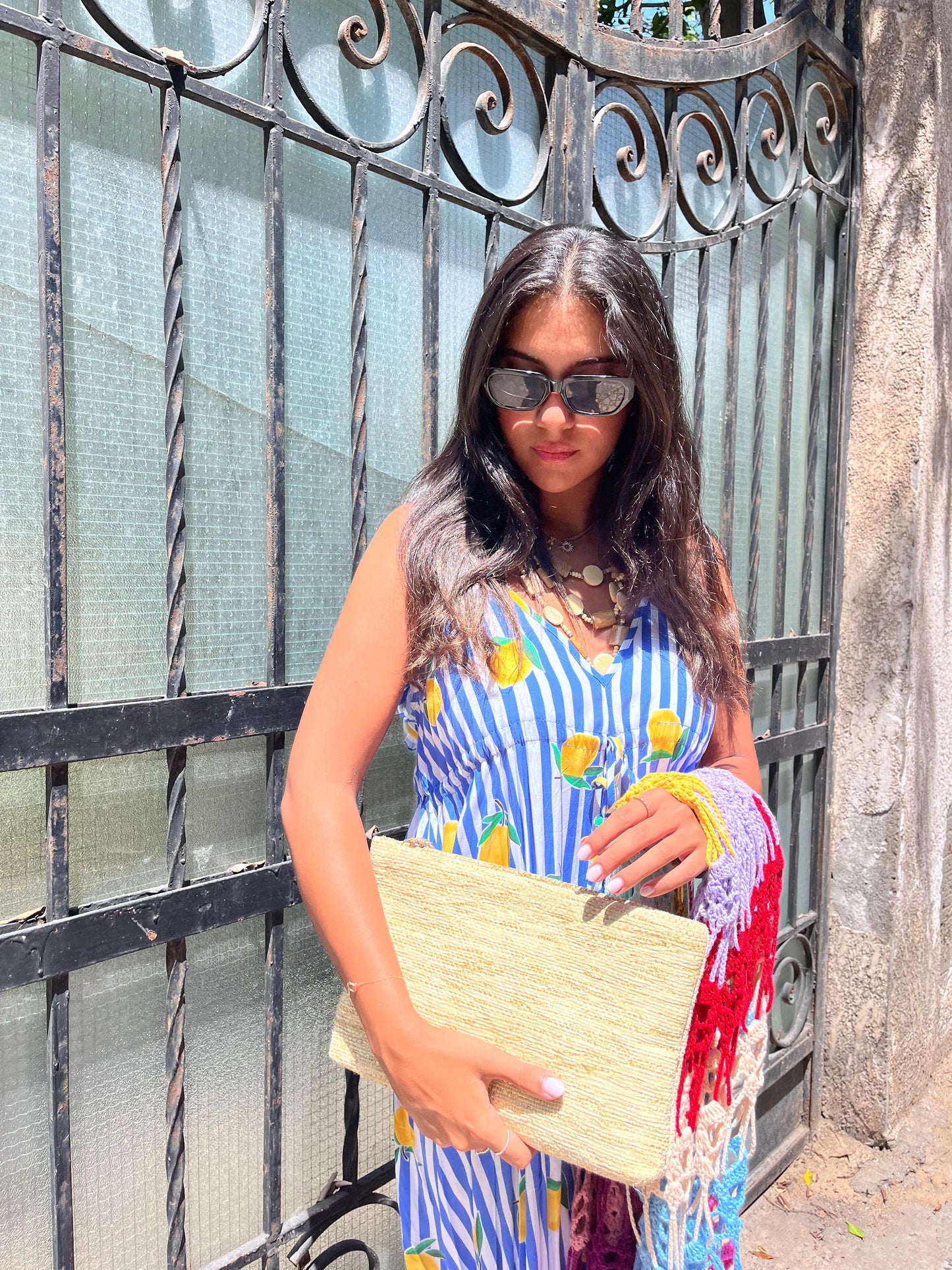 Dress Stripe Blue Lemon