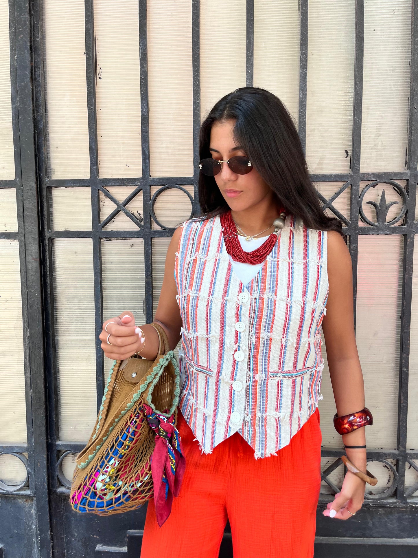 Vest Orlin Stripe Fringes