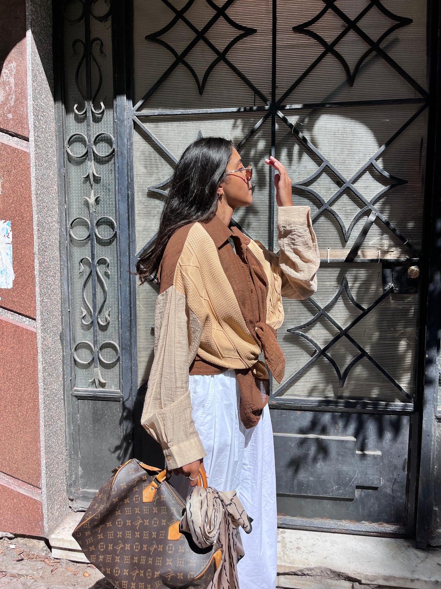 Chemise Brown x Beige