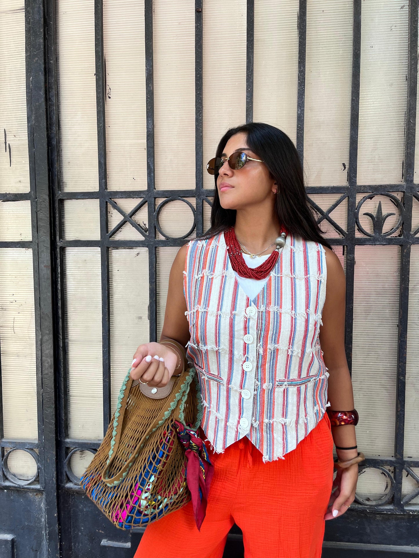 Vest Orlin Stripe Fringes