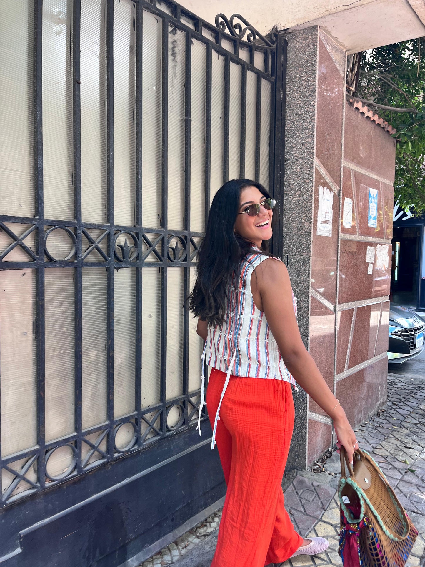 Vest Orlin Stripe Fringes