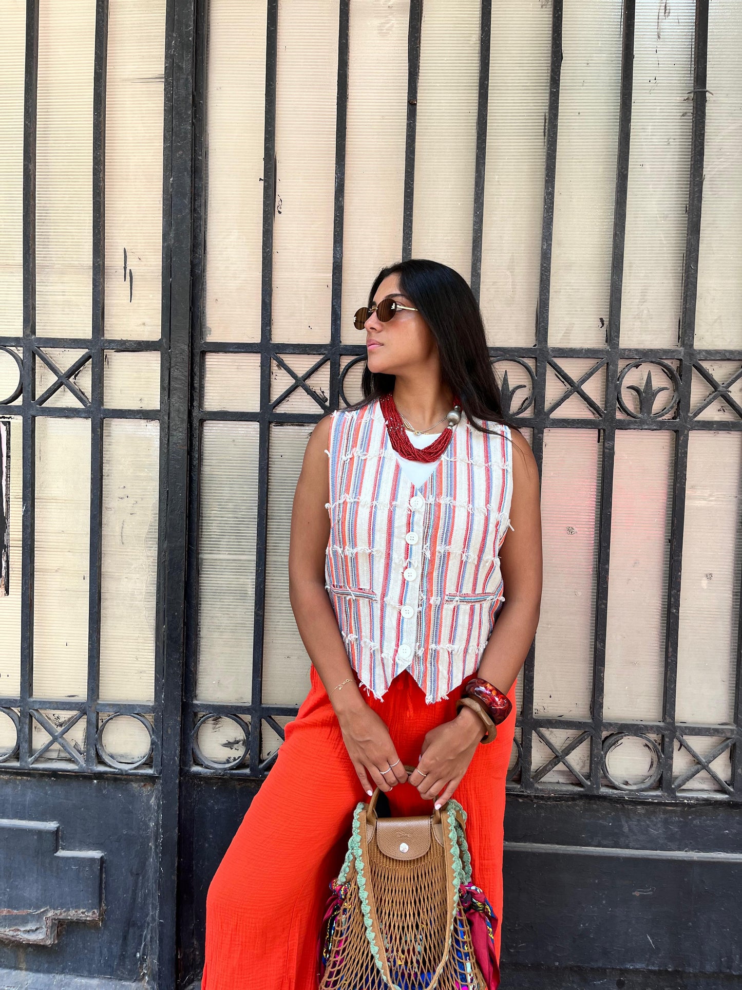 Vest Orlin Stripe Fringes