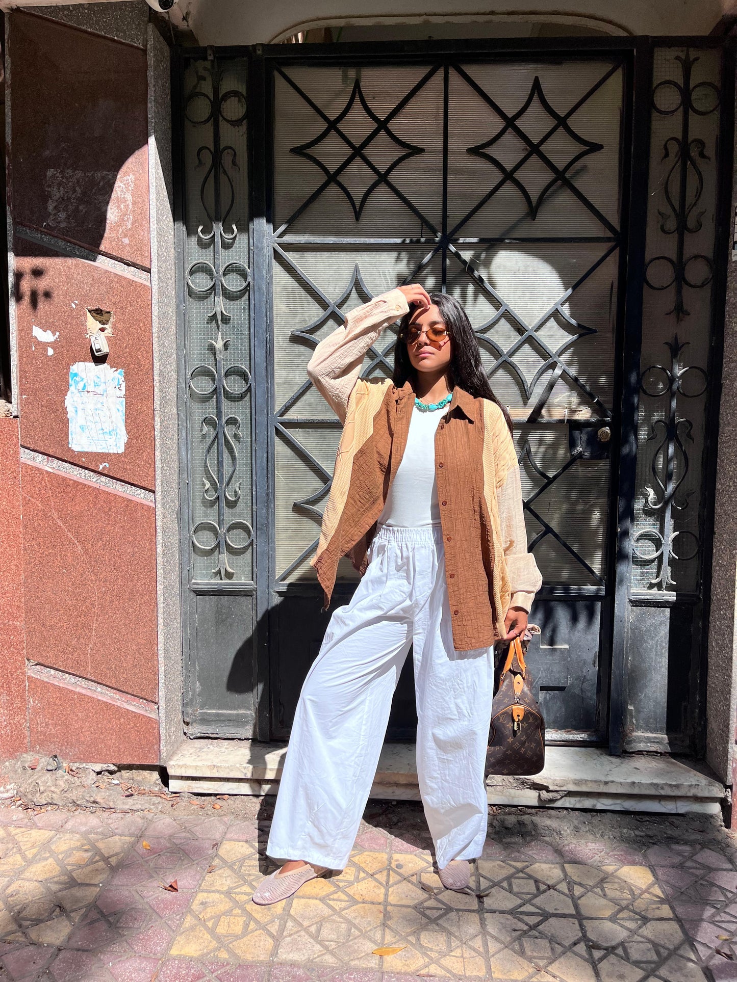 Chemise Brown x Beige