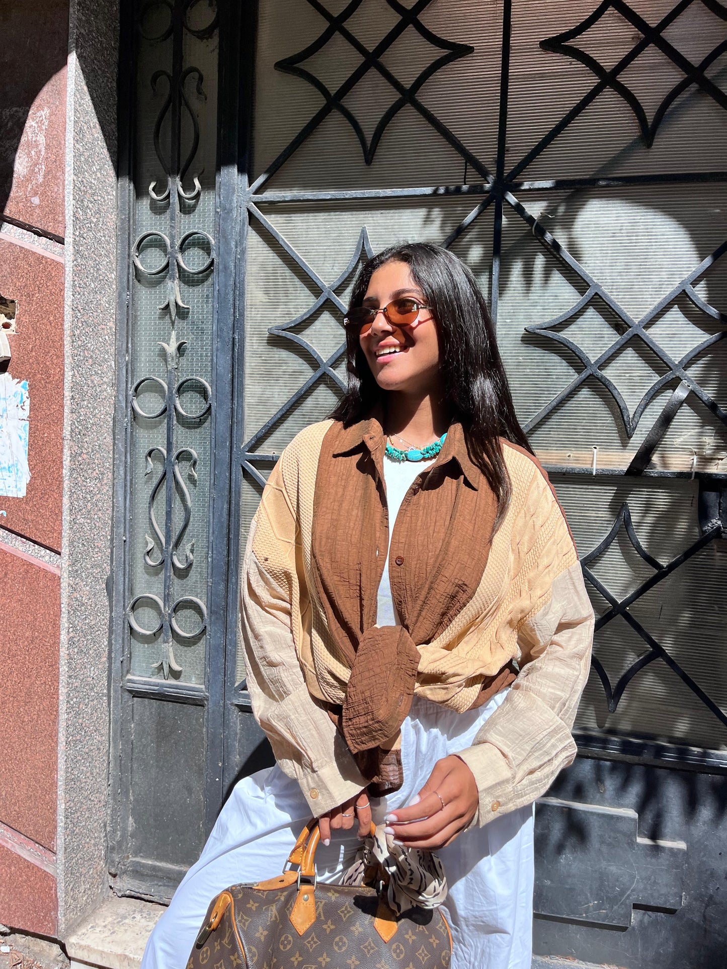 Chemise Brown x Beige