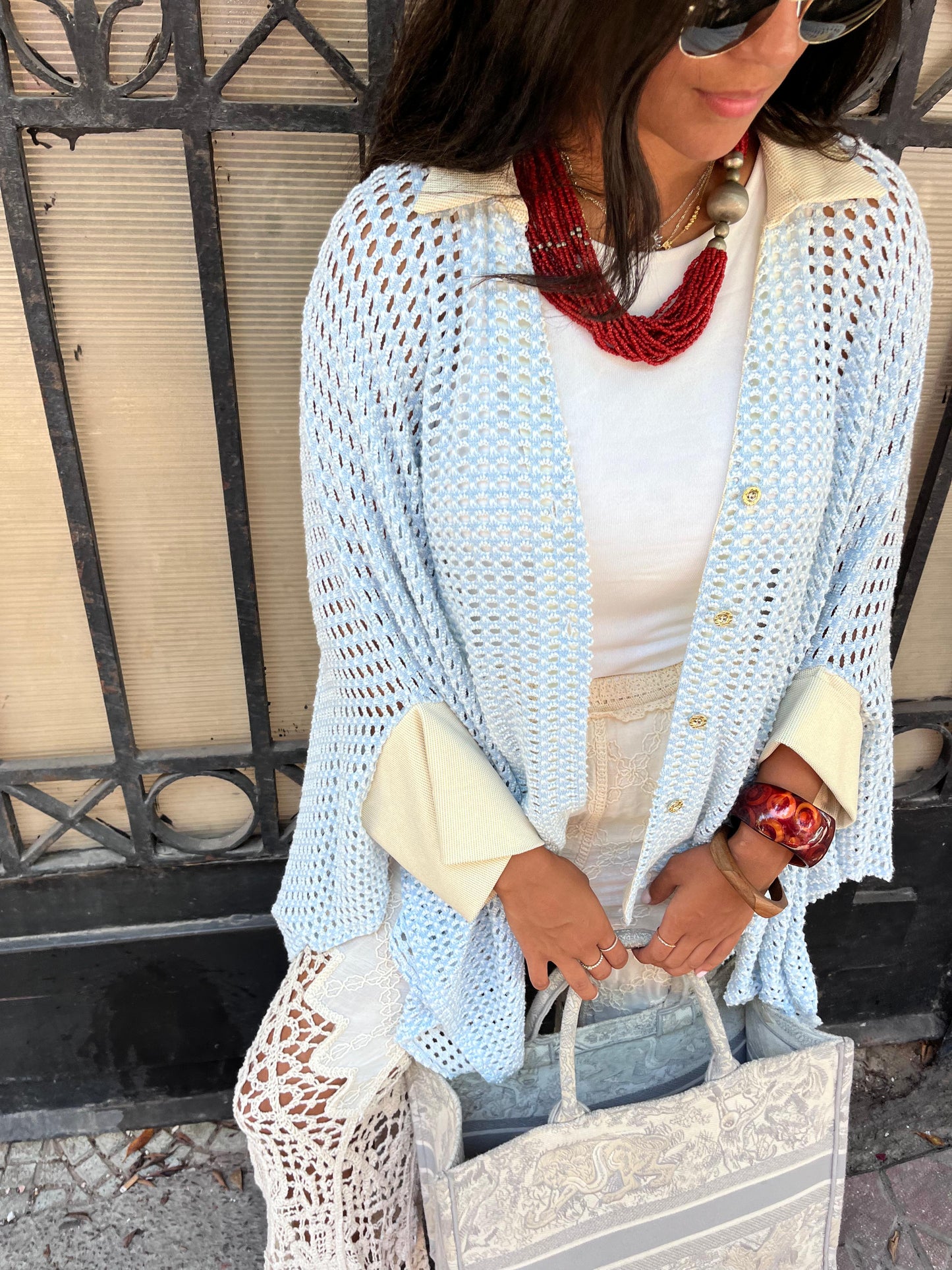Bluesyal Shirt Crochet