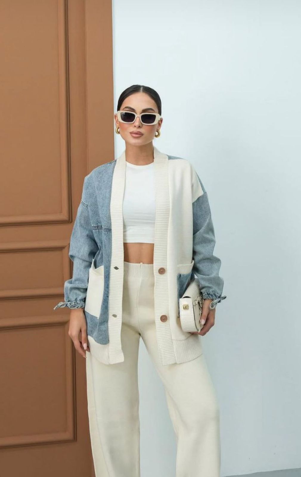 Half and Half Denim Mix Blue