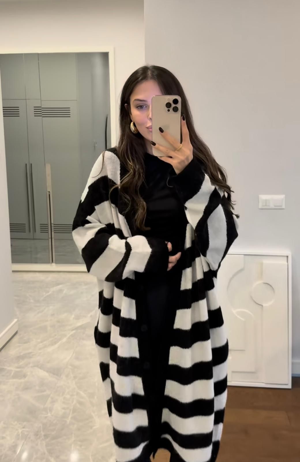 Stripped Cardigan