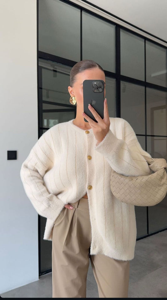 Gold Stripe Off White