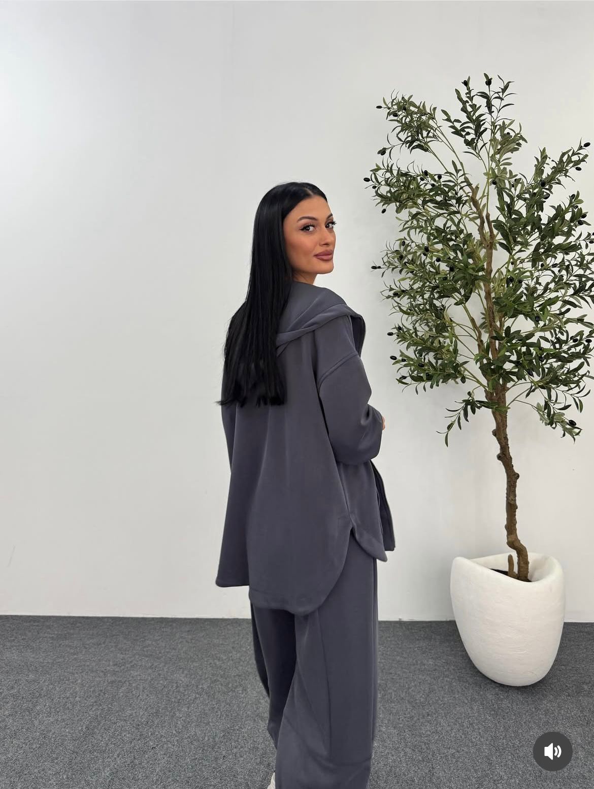 Set Long Hoddie Navy