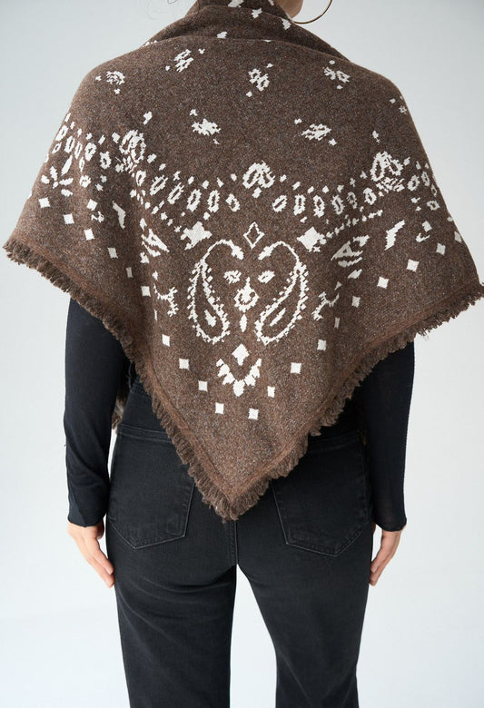 Scarf bandana brown