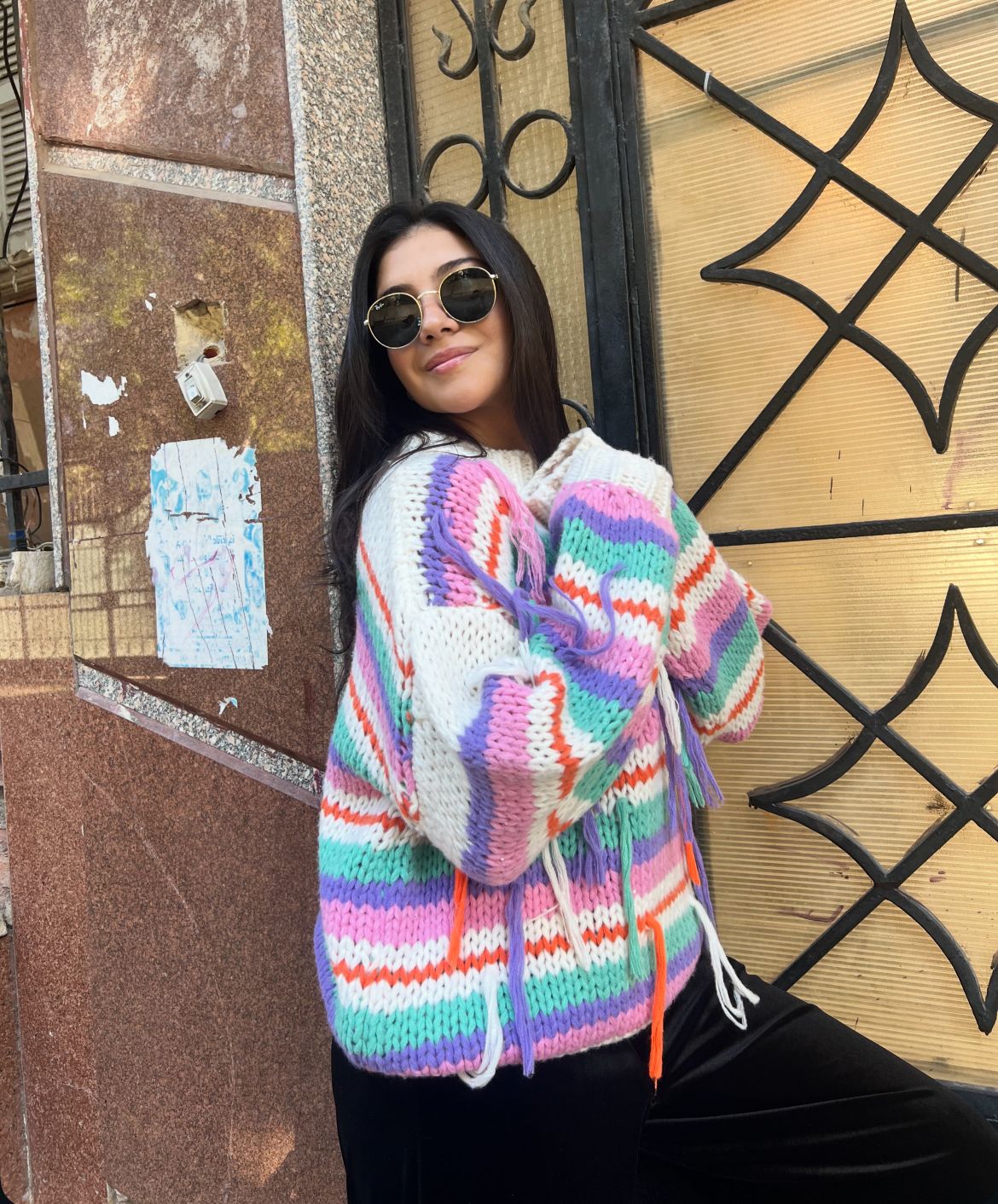 Crochet fringes colors