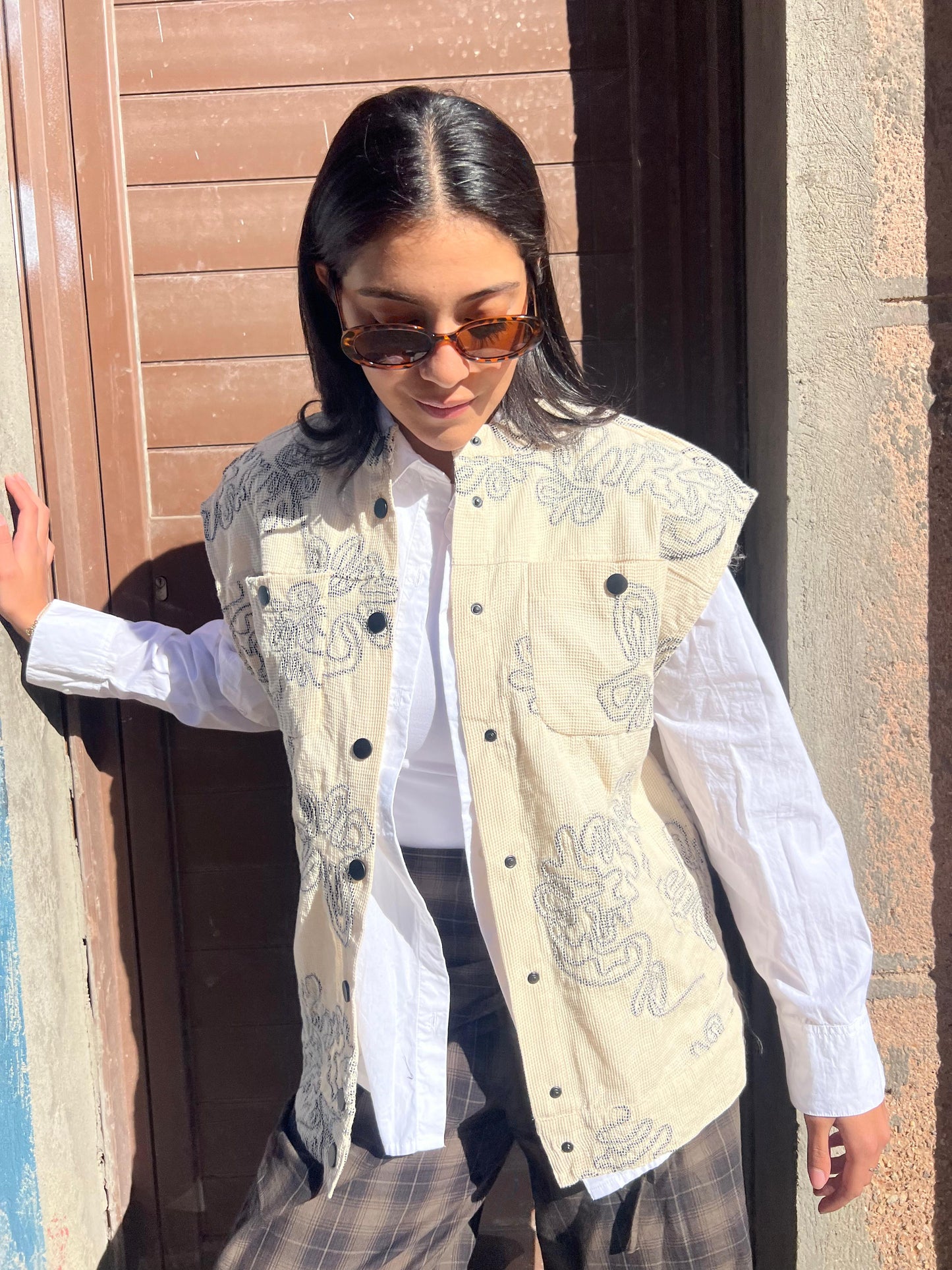 Vest embroidery