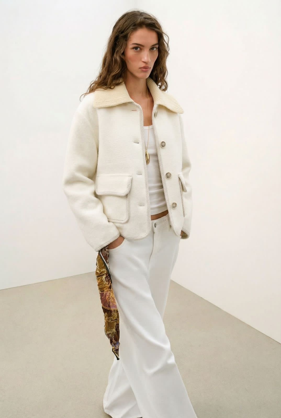 Jacket Offwhite knit