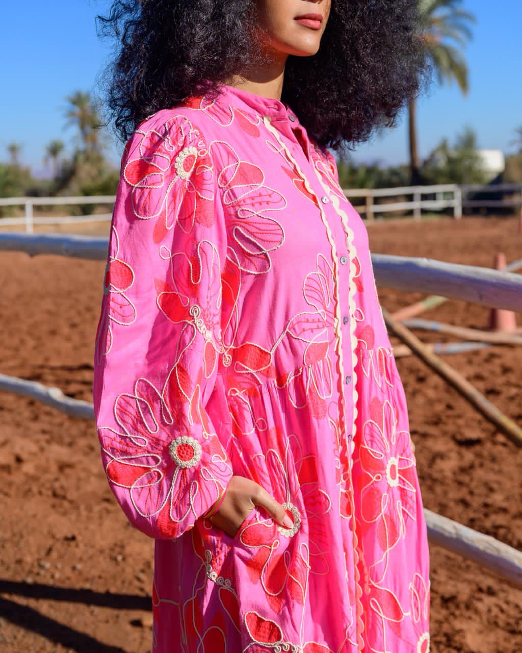 Dress pink foshia