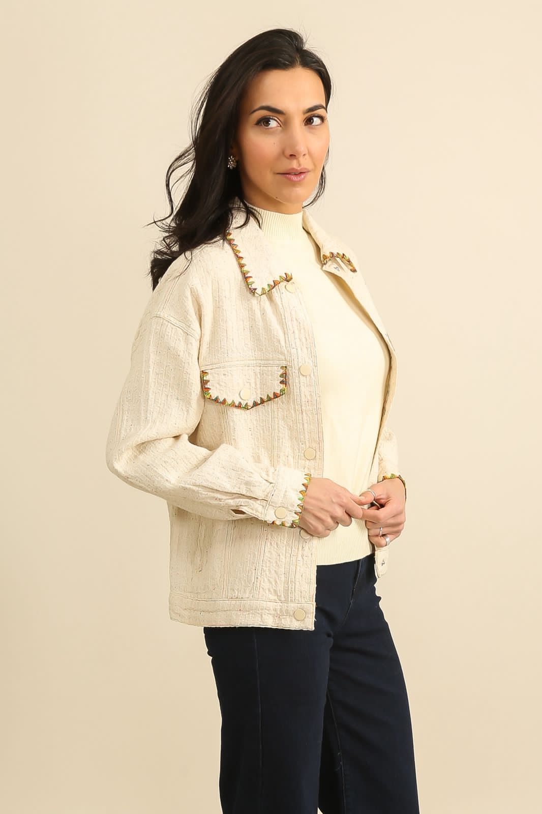 Jacket embroidery back