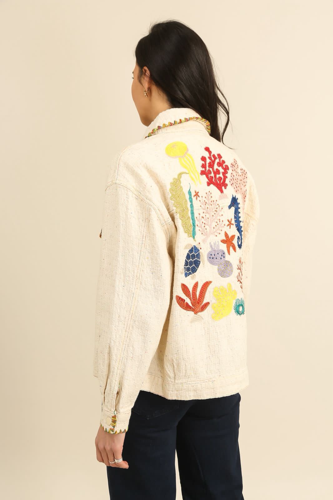 Jacket embroidery back