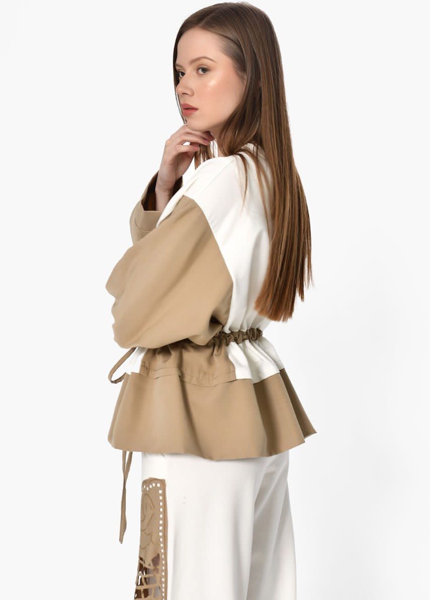 Jacket mix beige