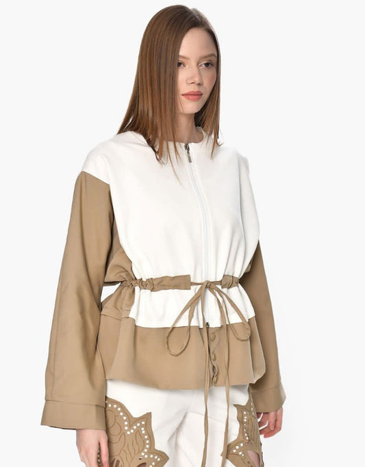 Jacket mix beige