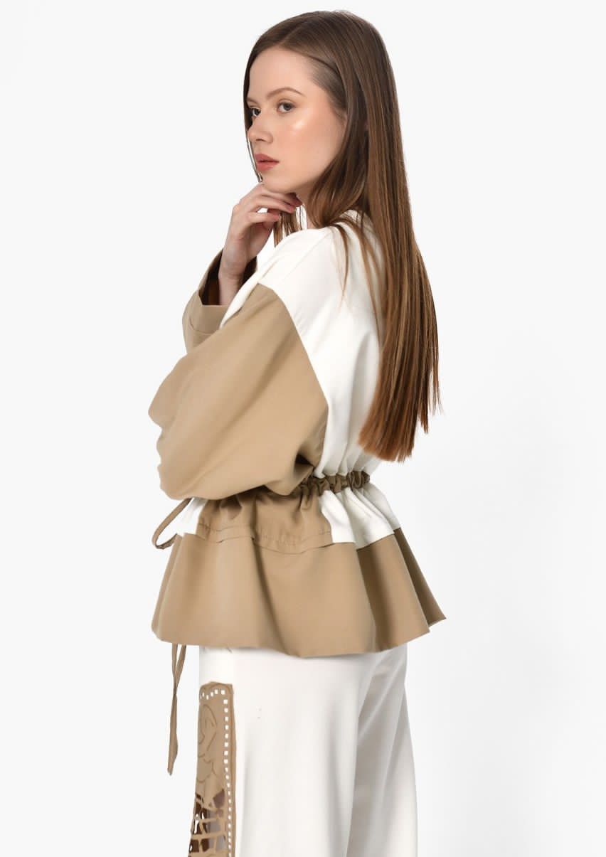 Jacket mix beige