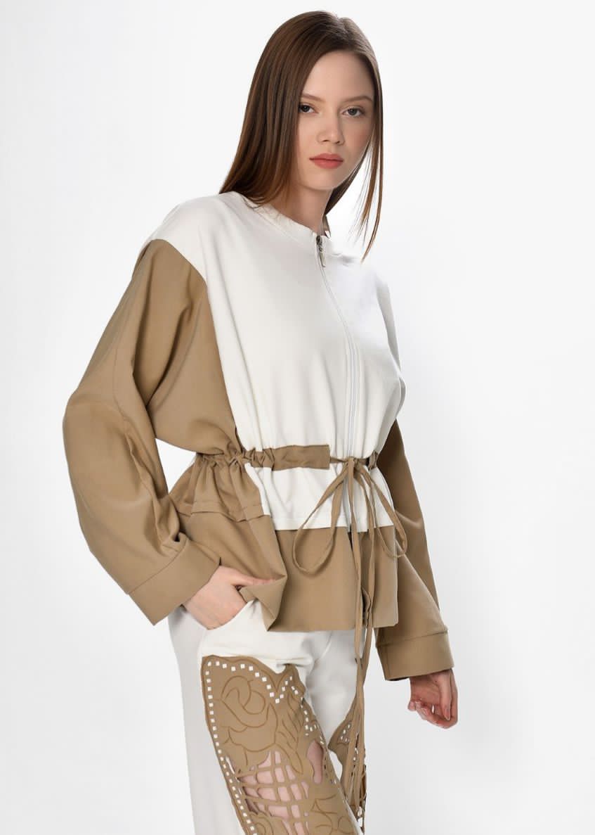 Jacket mix beige