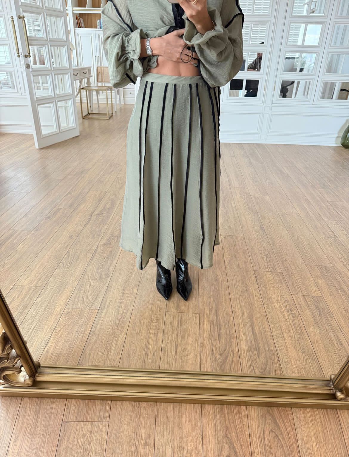 Set skirt olive