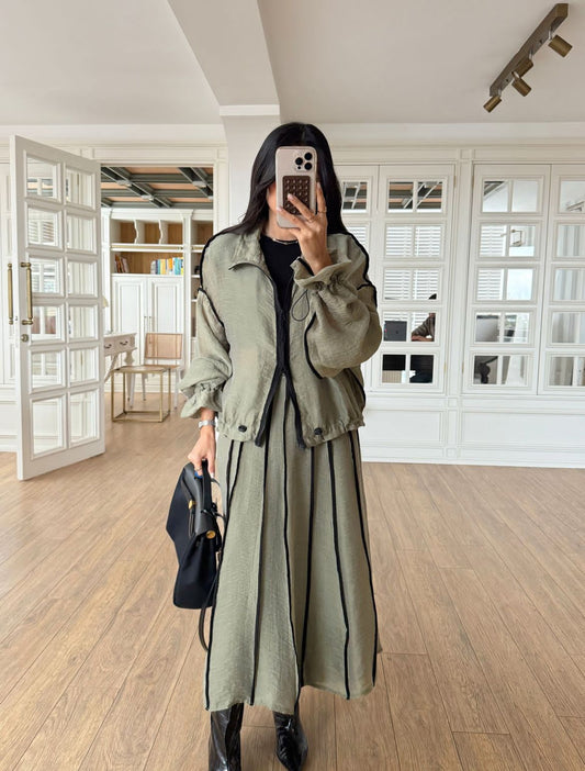 Set skirt olive