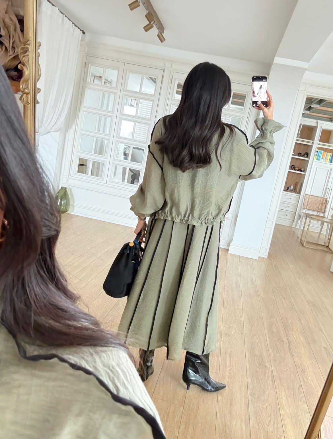 Set skirt olive