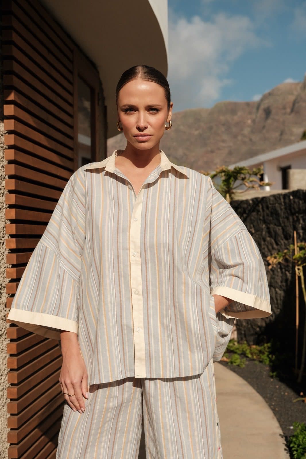 Set stripe beige