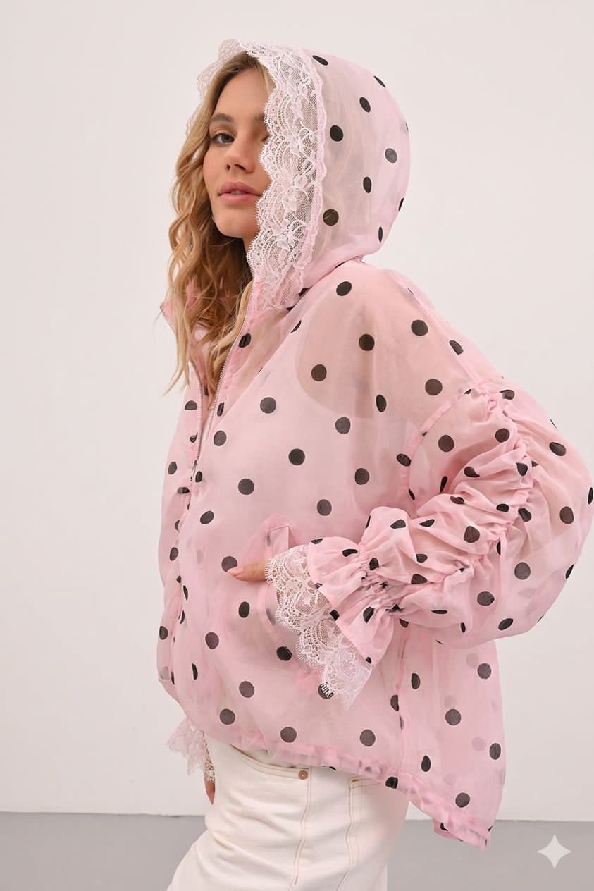 Sweater polka pink