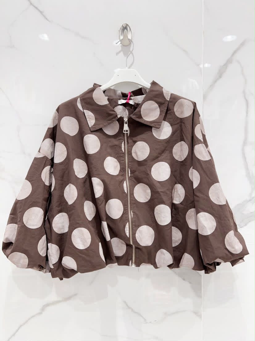 POLKA SWEATER BROWN