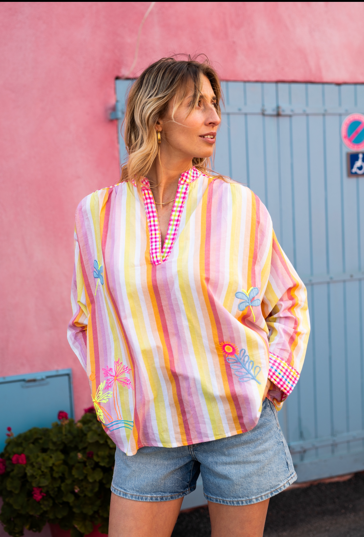 Shirt striped colors