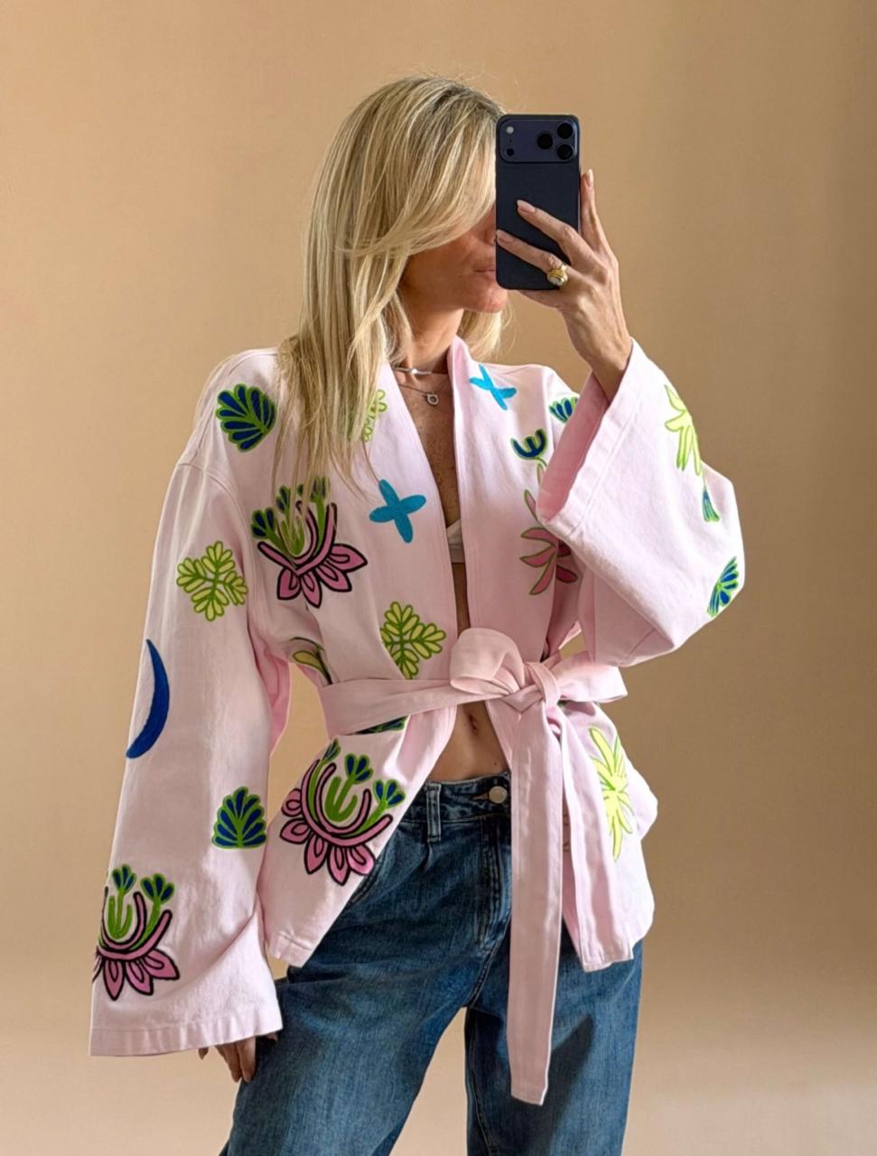 Jacket embroidery Sparks Rose