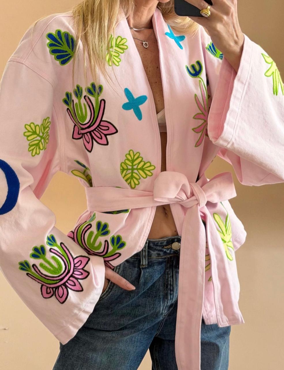 Jacket embroidery Sparks Rose