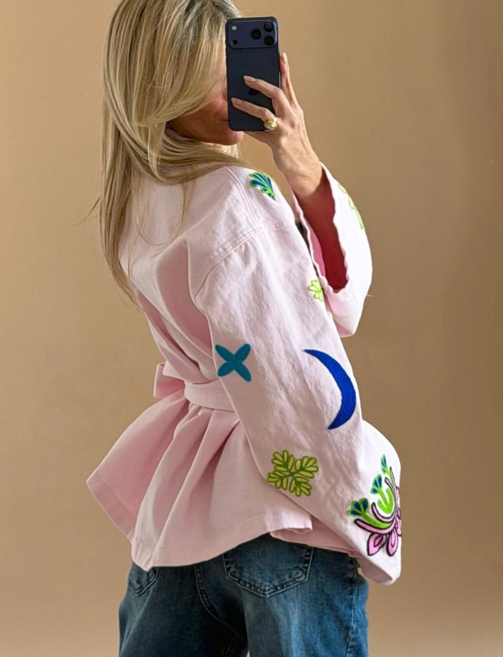 Jacket embroidery Sparks Rose
