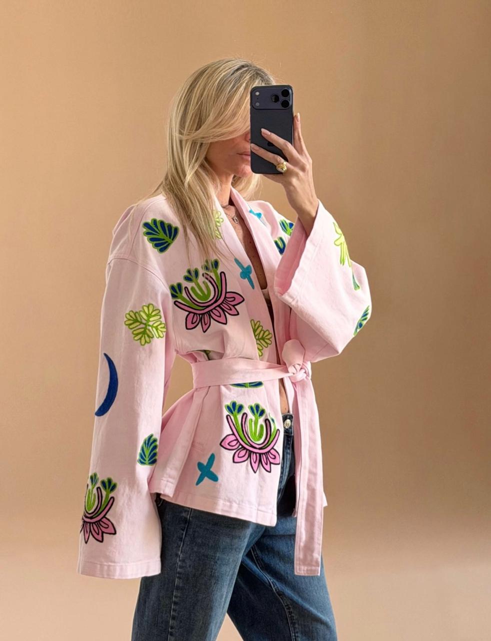 Jacket embroidery Sparks Rose