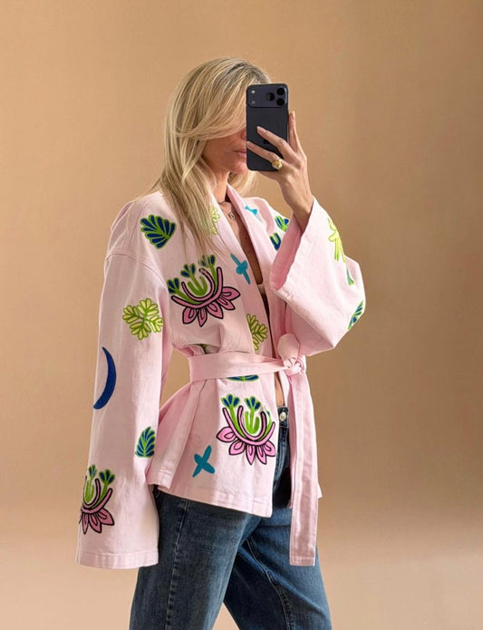 Jacket embroidery Sparks Rose