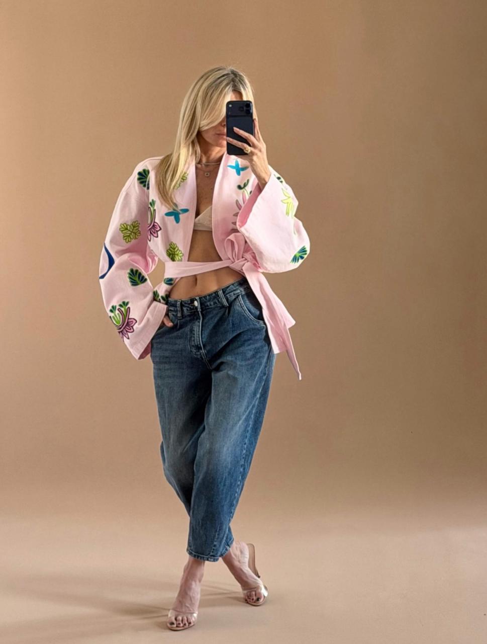 Jacket embroidery Sparks Rose