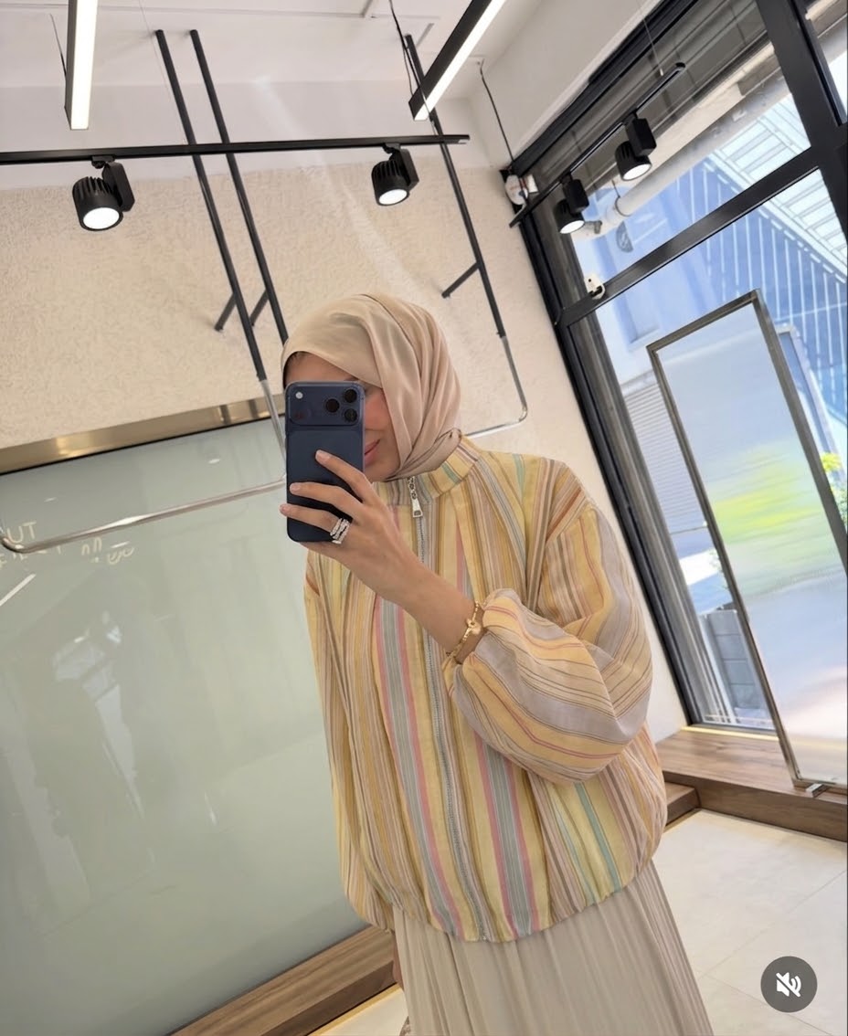Bomber jacket stripe multicolor