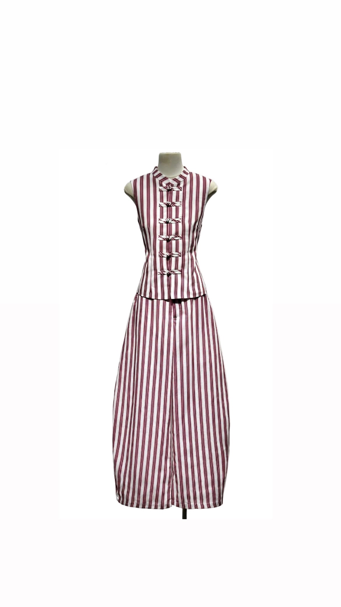Set stripe burgundy