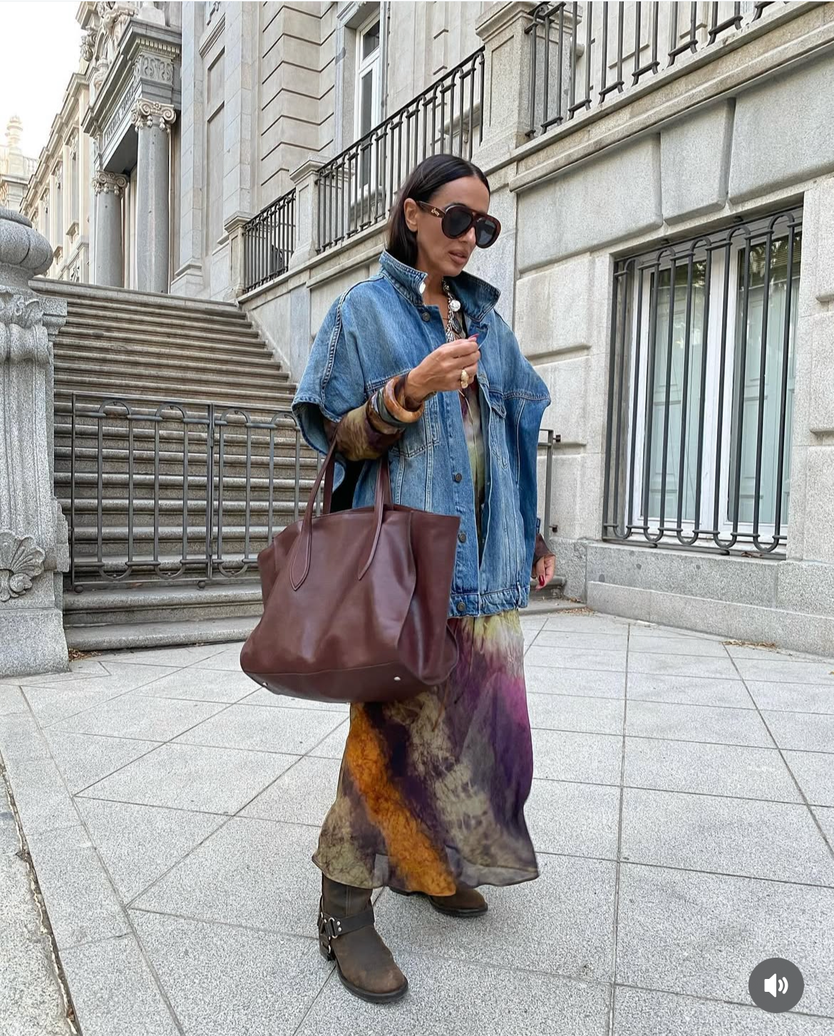 Vest dark blue denim