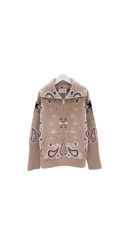 Bandana zipper beige