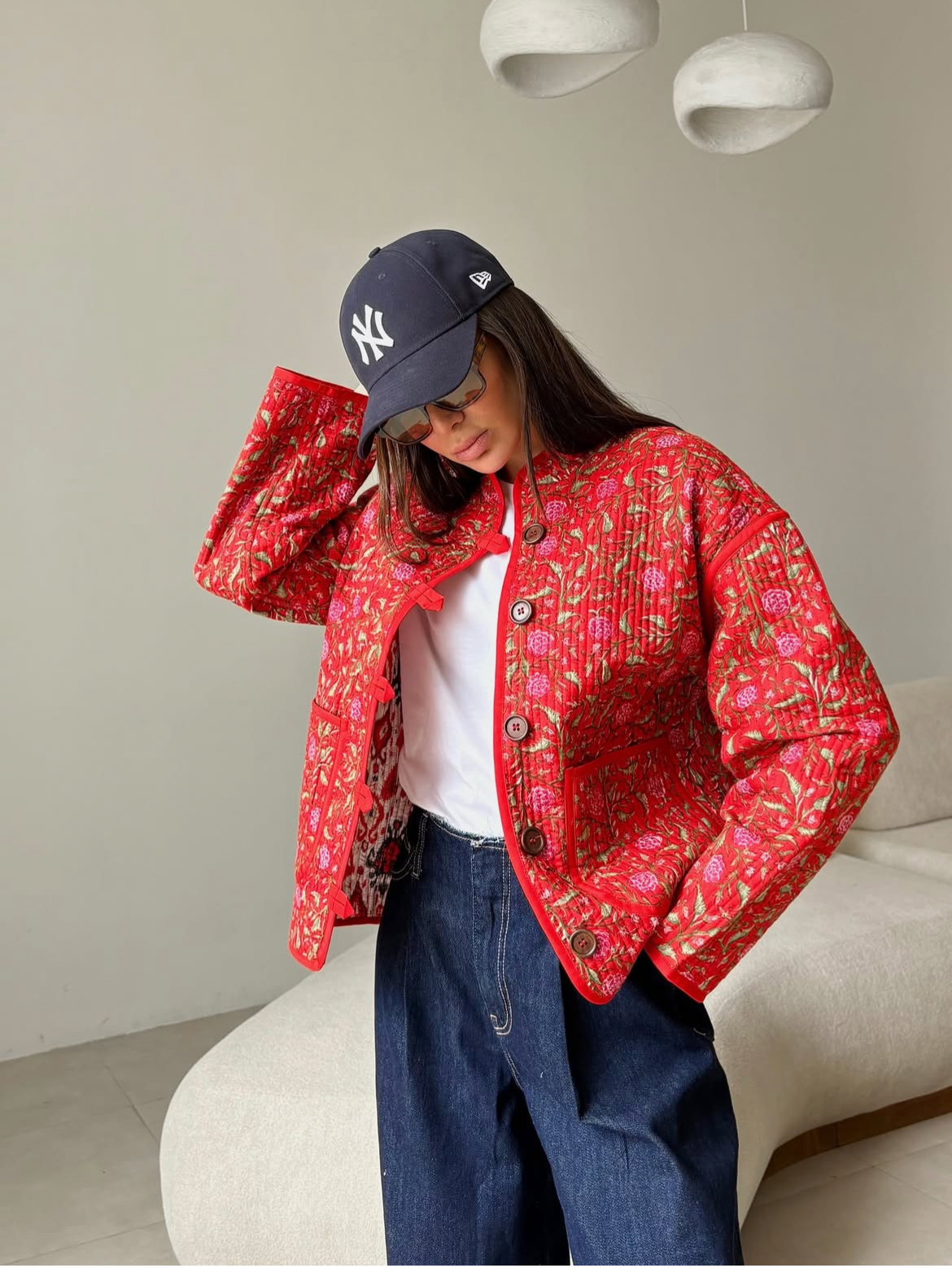 Bomber reddish jacket