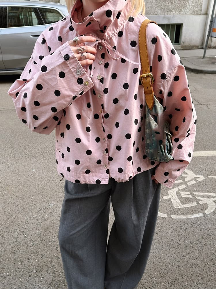 Polka shirt pink