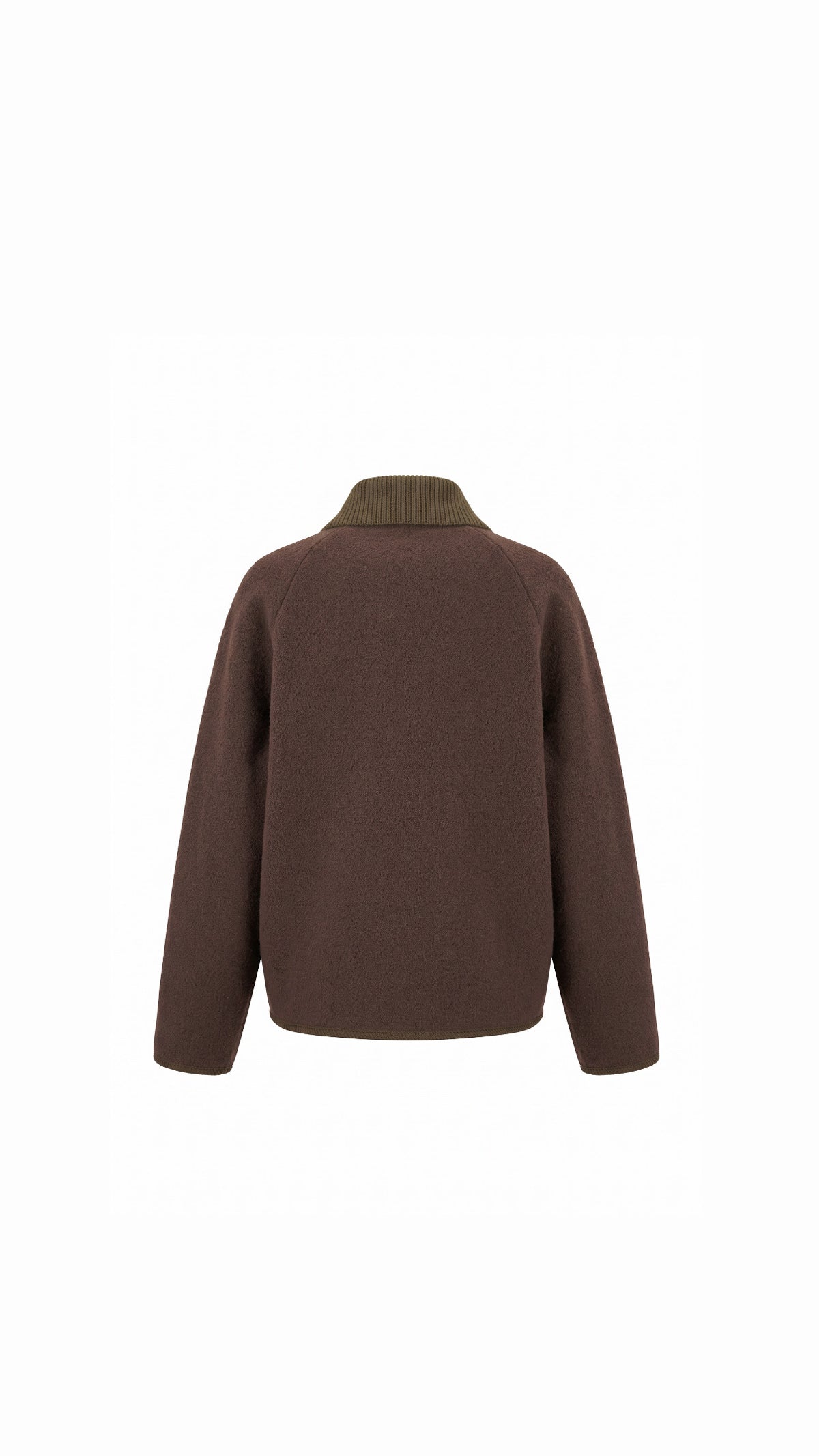 Jacket brown removable collar