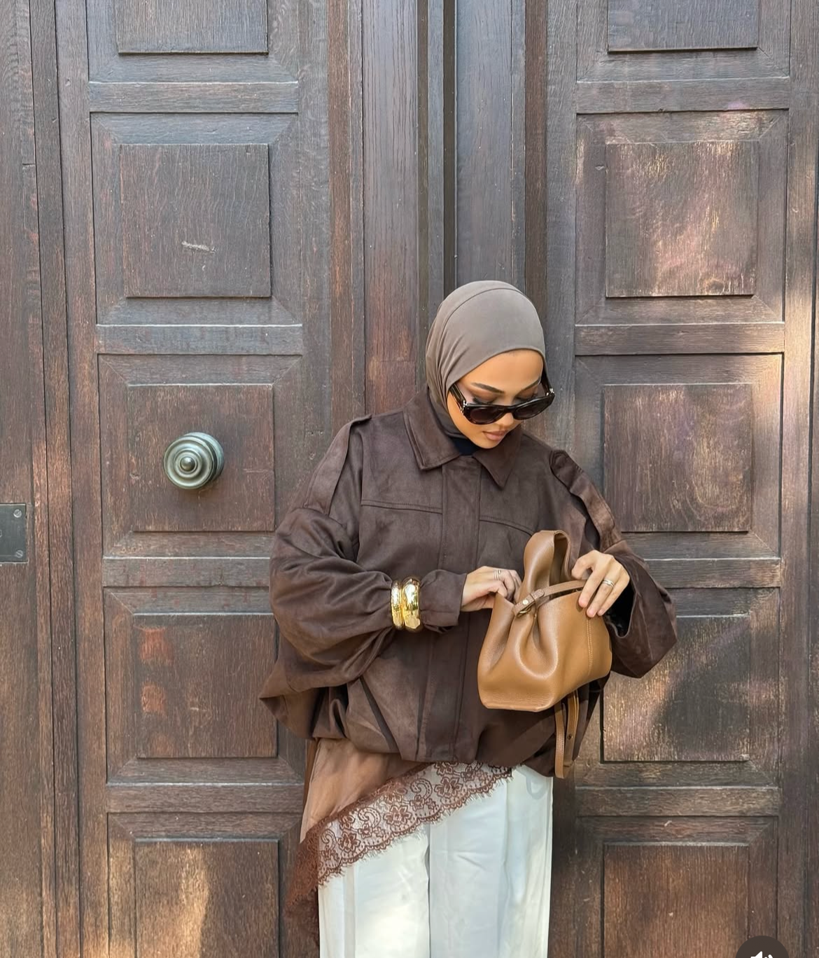 Bomber Suede Brown jacket