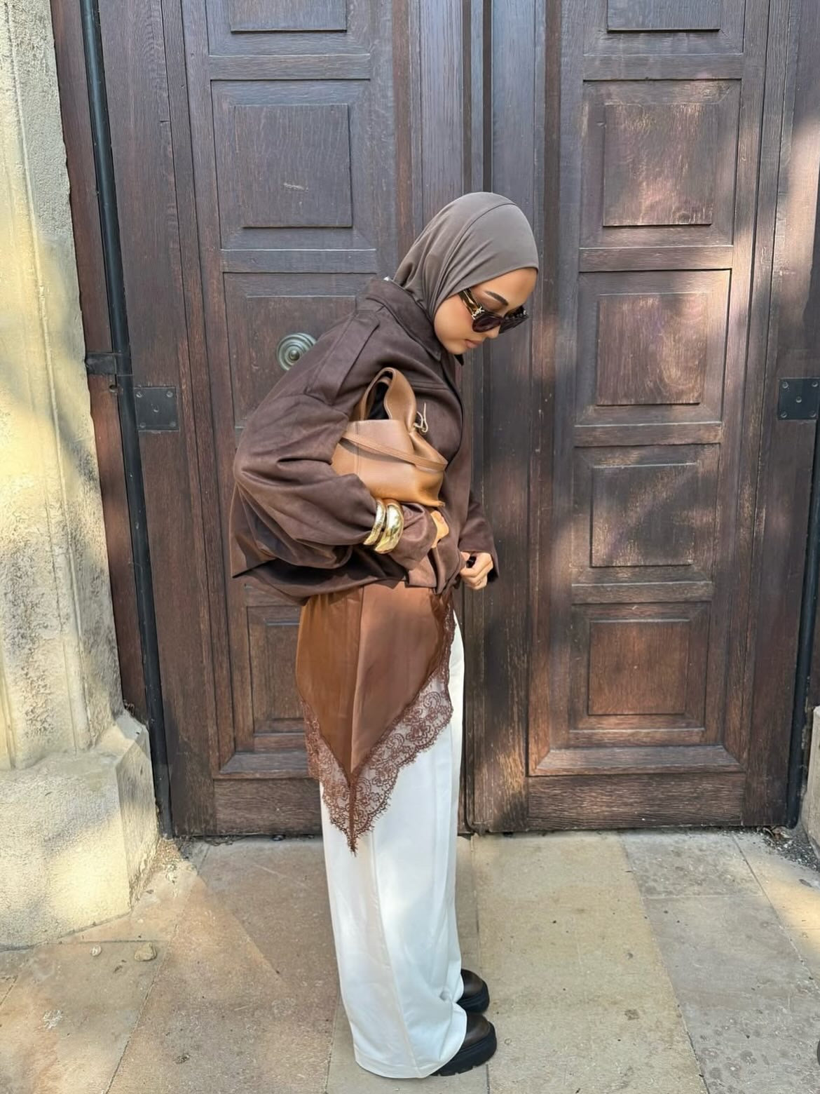 Bomber Suede Brown jacket