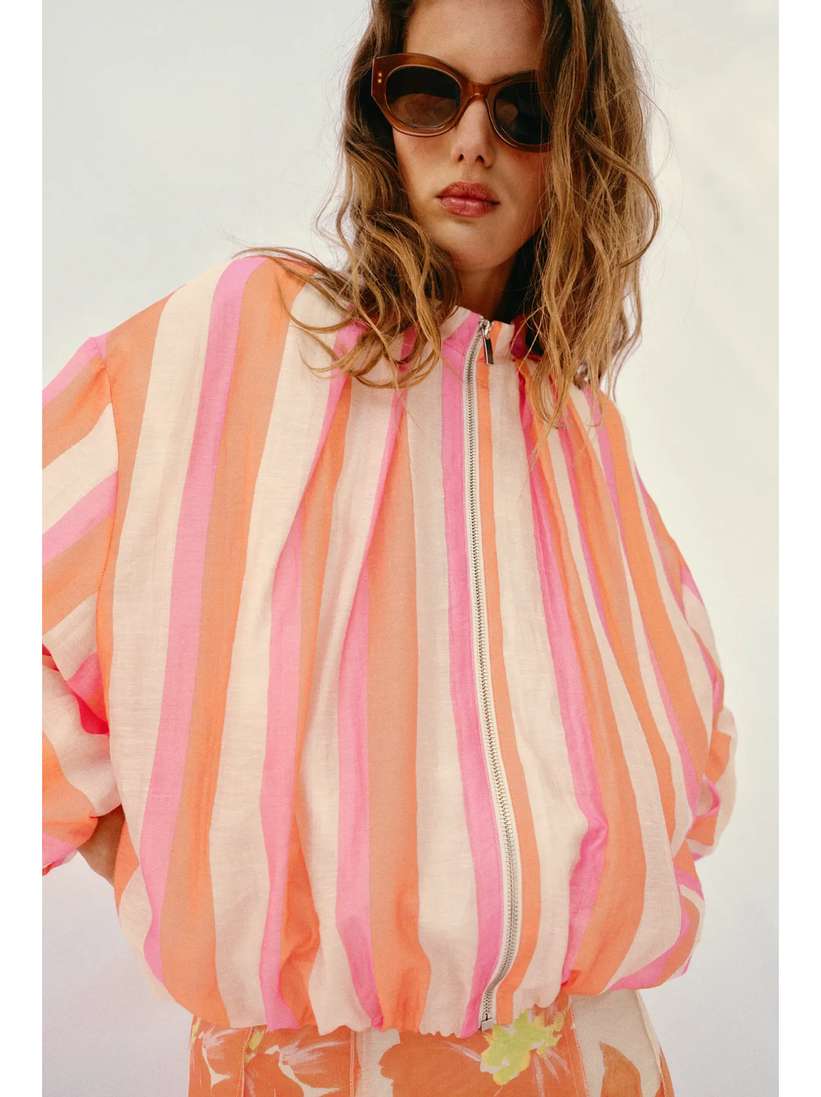 Bomber stripe multicolor jacket